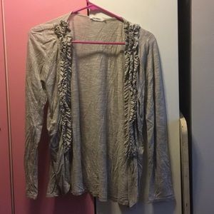 Gray cardigan